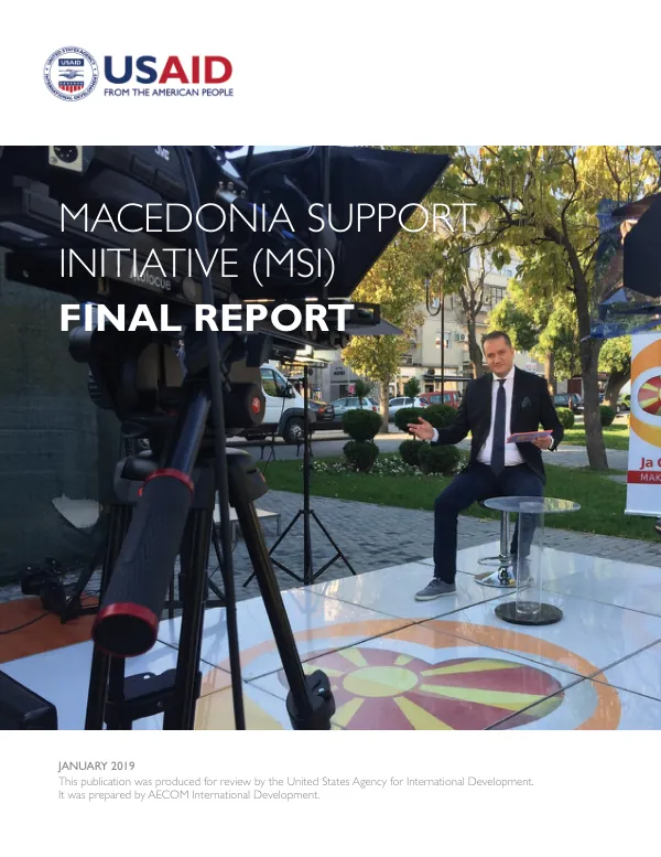 Macedonia support initiative (MSI) : final report