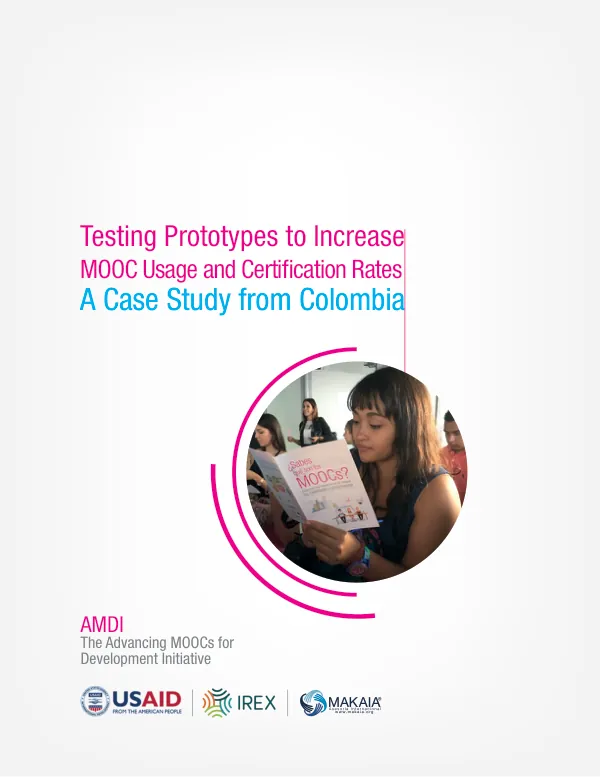 Testing prototypes to increase MOOC usage and certification rates : a case study from Colombia