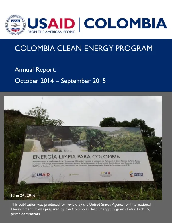 CCEP - Annual Report October 2015 - September 2015