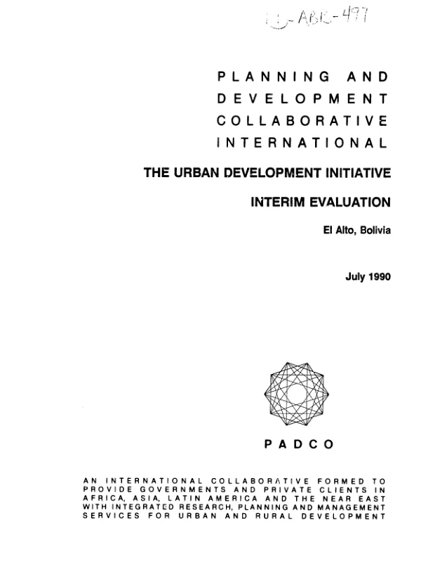 Urban development initiative : interim evaluation