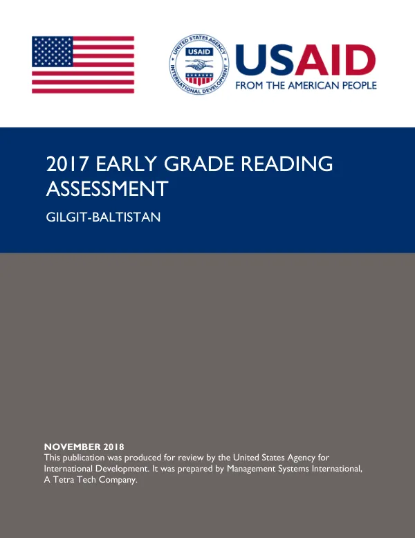 2017 early grade reading assessment : Gilgit-Baltistan