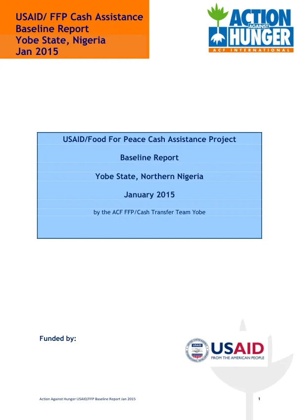Annex 1 - AAH FFP Yobe Baseline Report