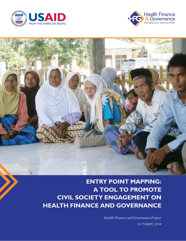 Entry point mapping : a tool to promote civil society engagement on health finance and governance