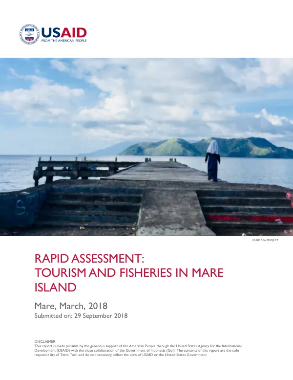 Rapid assessment of tourism and fisheries in Mare Island