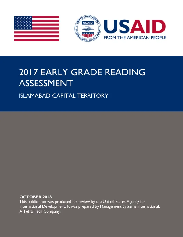 2017 early grade reading assessment : Islamabad Capital Territory