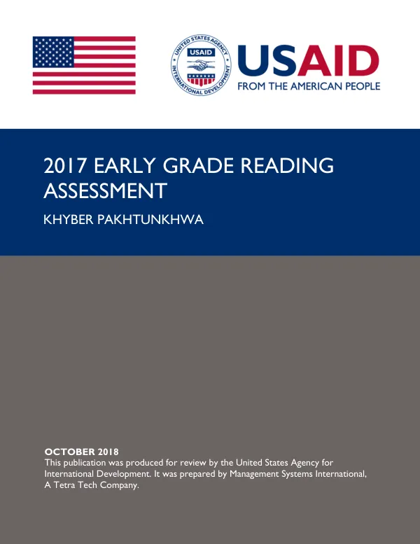 2017 early grade reading assessment : Khyber Pakhtunkhwa
