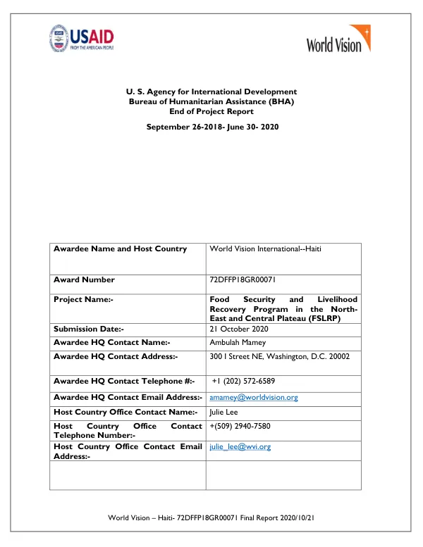 Feed the Future East Africa : catalytic sustainable agribusiness investment (CSAI) activity : final report