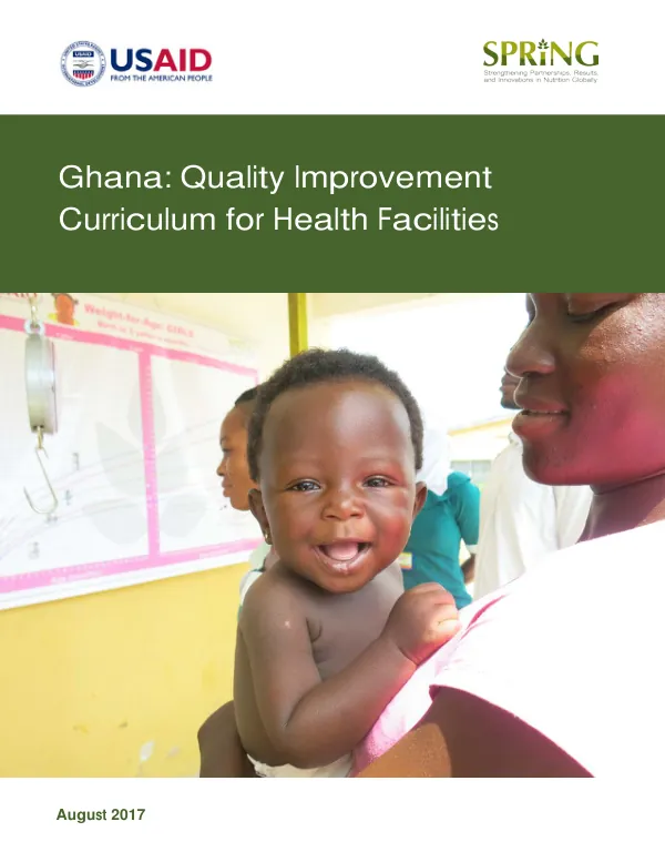 Ghana: Quality Improvement Curriculum for Health Facilities