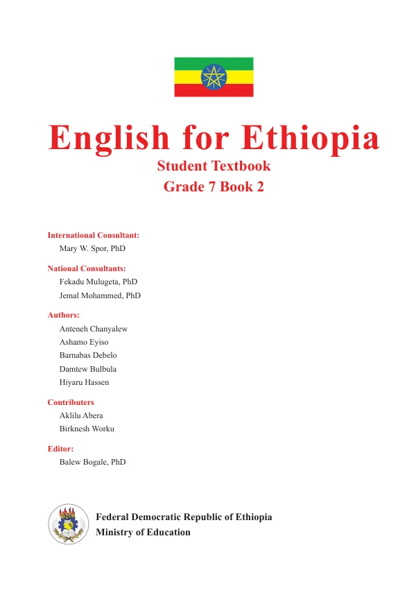 Reading for Ethiopia"s Achievement Developed Technical Assistance (READ TA) project English for Ethiopia Student textbook Grade 7 Book 2