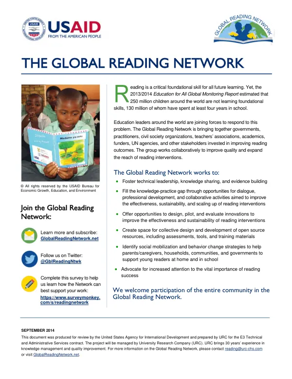 Reading for Ethiopia"s Achievement Developed Technical Assistance (READ TA) project Grade 8 English scope and sequence
