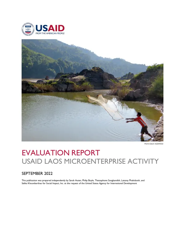 Laos microenterprise evaluation : final report