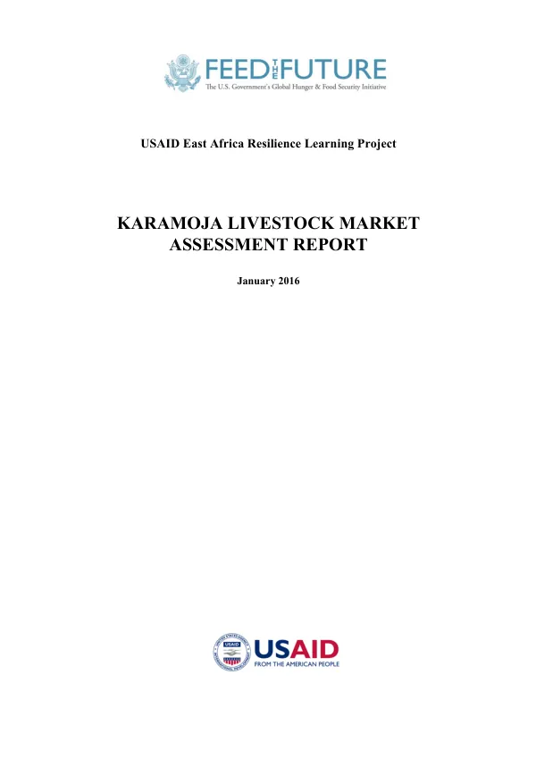 Karamoja Livestock Market Assessment Report