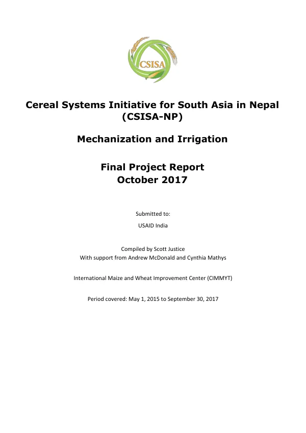 SEC final report : financing Ghanaian agriculture project (USAID-FinGAP)