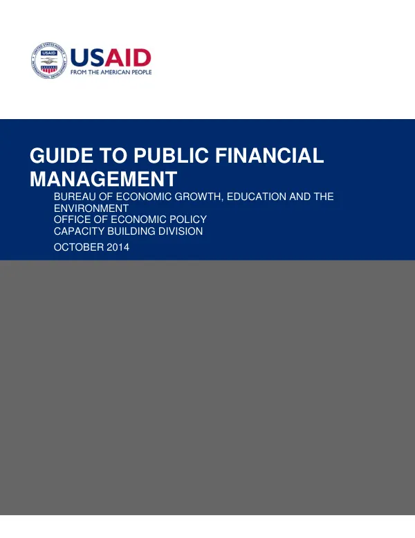 Guide to public financial management