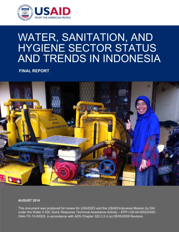 Water, sanitation, and hygiene sector status and trends in Indonesia : final report
