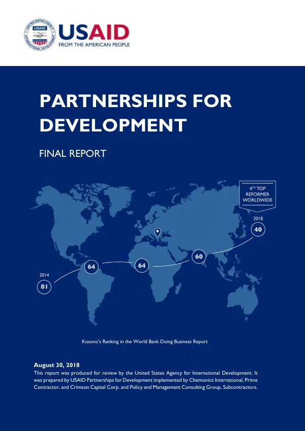 Partnerships for development : final report