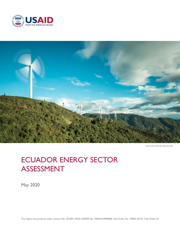 Ecuador energy sector assessment