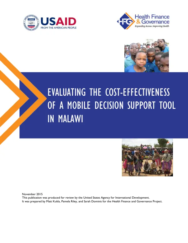 Evaluating the cost-effectiveness of a mobile decision support tool in Malawi