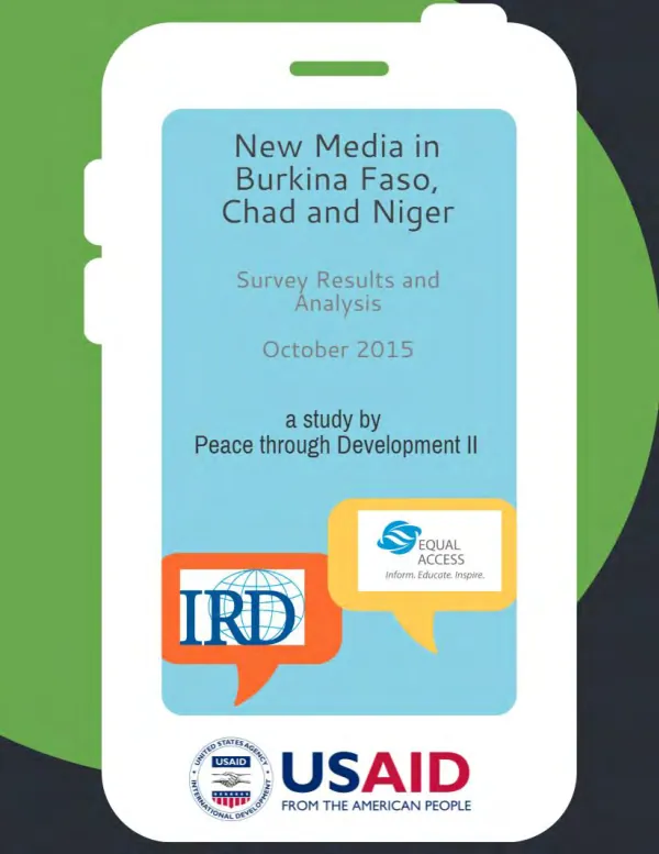 New media in Burkina Faso, Chad and Niger : survey results and analysis