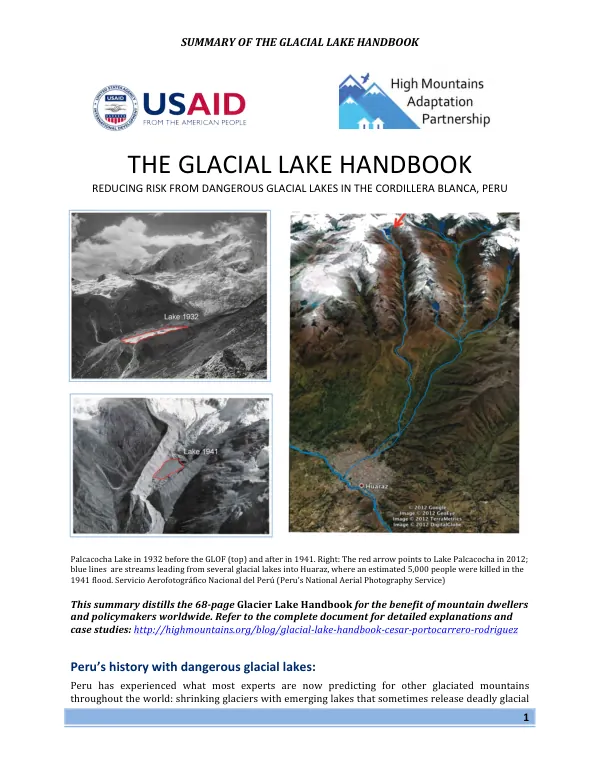 Summary of the glacial lake handbook