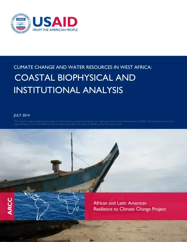 Climate change and water resources in West Africa : coastal biophysical and institutional analysis