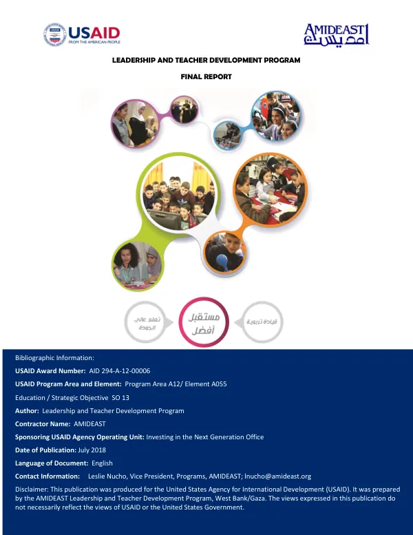 Leadership and teacher development program : final report