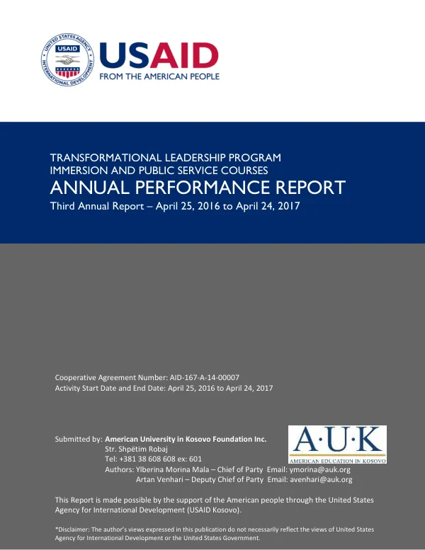 Child blindness program : final report, 2013 - 2018