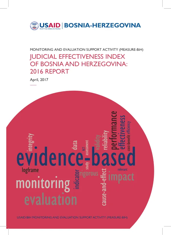 Judicial Effectiveness Index of Bosnia and Herzegovina (JEI-BiH): 2016 Report