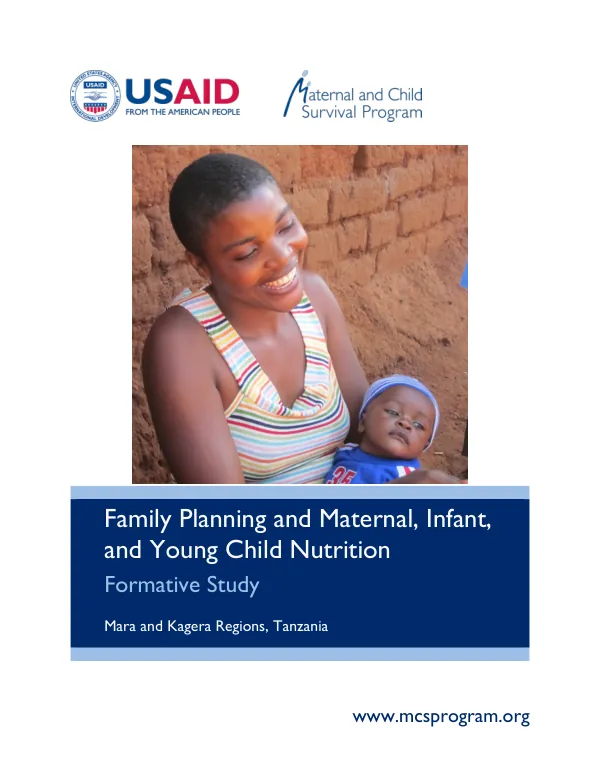 Family Planning and Maternal, Infant and Young Child Nutrition: Formative Study