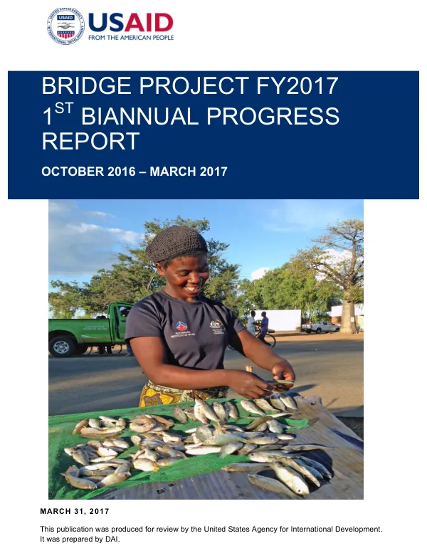 BRIDGE Project FY2017 1st Biannual Progress Report, October 2016-March 2017