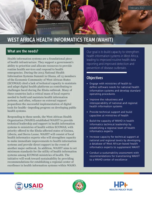 WEST AFRICA HEALTH INFORMATICS TEAM (WAHIT)