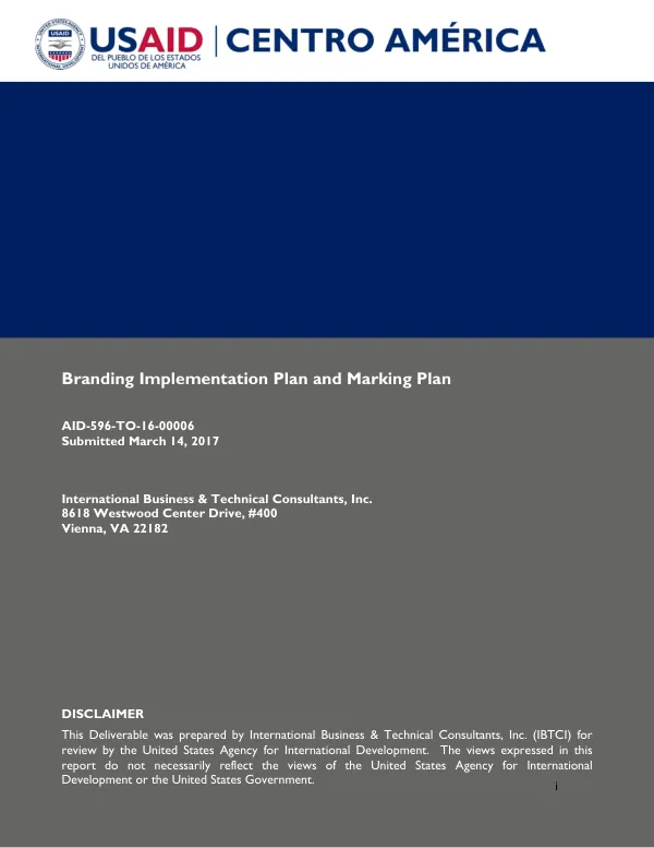 Regional Trilateral Cooperation Branding and Implementation Plan