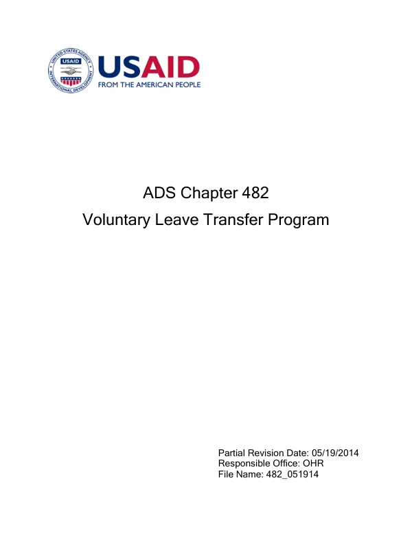 ADS chapter 482 : voluntary leave transfer program