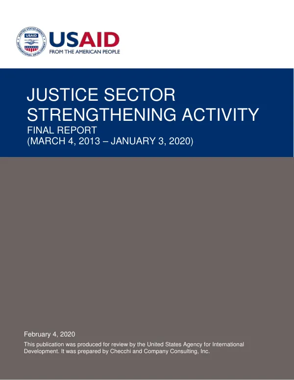 Assessment of human trafficking in Honduras : DRG learning, evaluation, and research (DRG-LER) activity