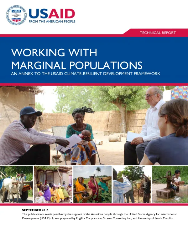 Working with marginal populations : an annex to the USAID climate-resilient development framework