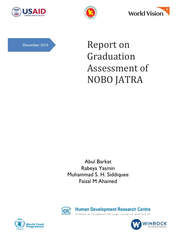 Report on graduation assessment of nobo jatra