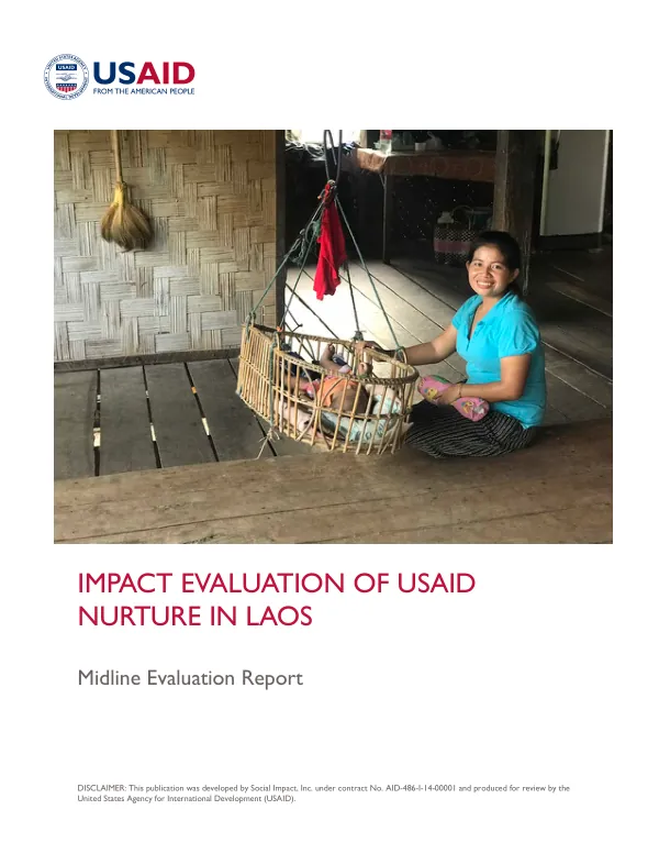 Impact evaluation of USAID nurture in Laos : midline report