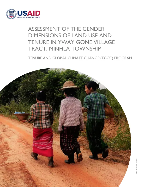 Assessment of the gender dimensions of land use and tenure in Yway Gone village tract, Minhla Township