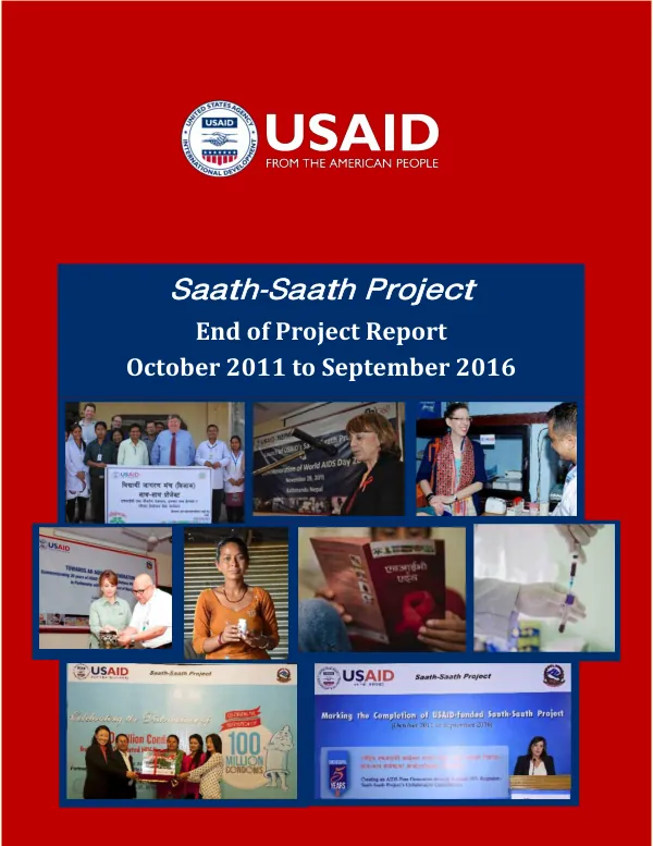 Saath-saath project : end of project report, October 2011 to September 2016