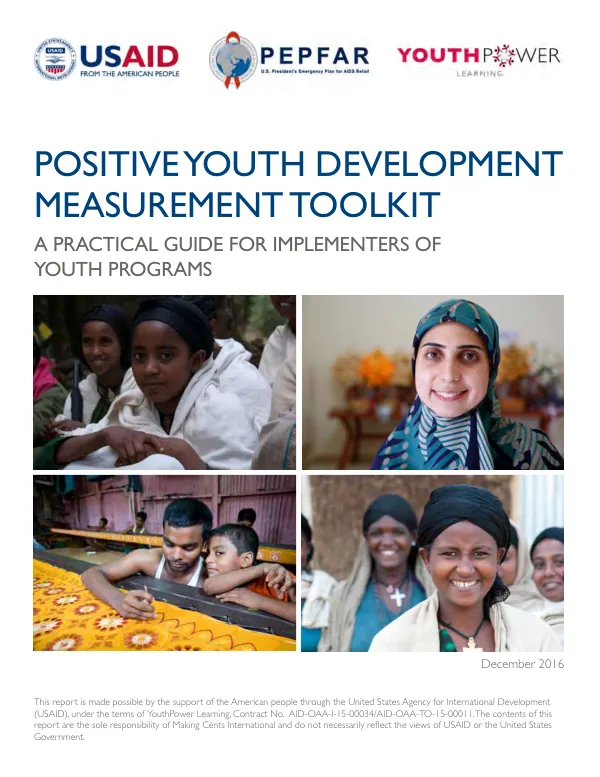 Positive youth development measurement toolkit : a practical guide for implementers of youth programs