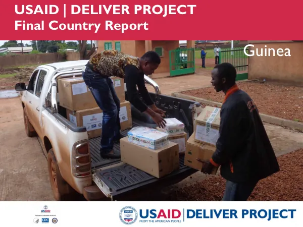 USAID | DELIVER project : final country report, Guinea