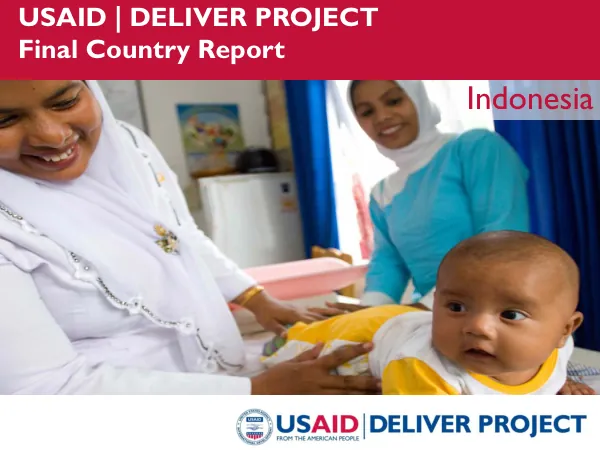 USAID | DELIVER project : final country report, Indonesia