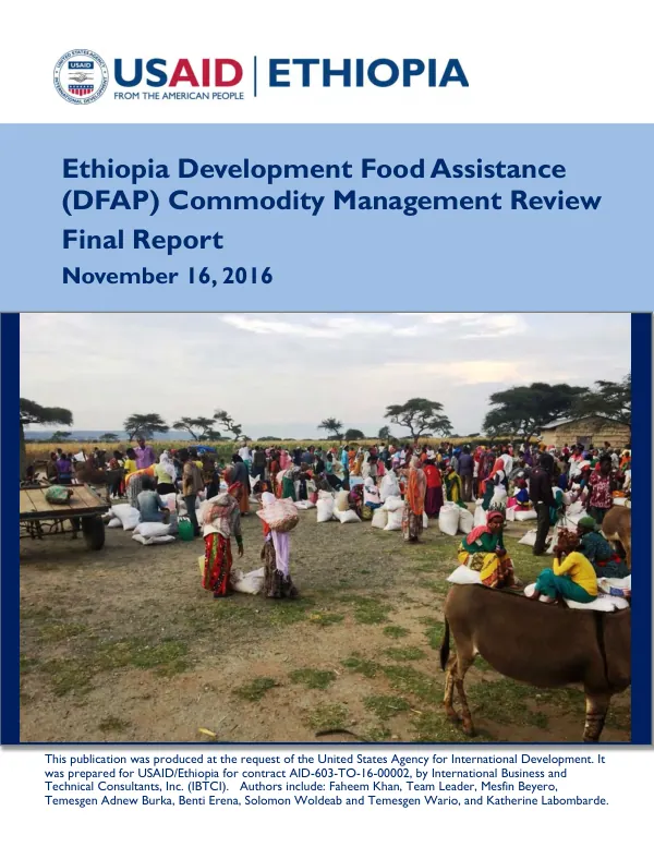USAID/Ethiopia DFAP commodity management review : final report