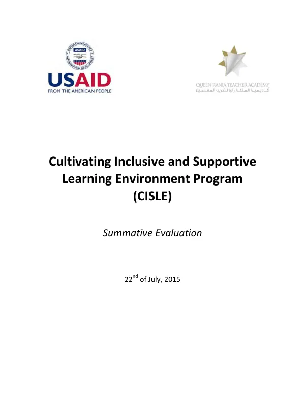 Liberia emergency and food security and Ebola response program, protect and empower for Ebola resilience (PEER) : final report
