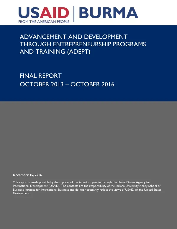 Impact evaluation of the early grade reading activity (EGRA) : final report