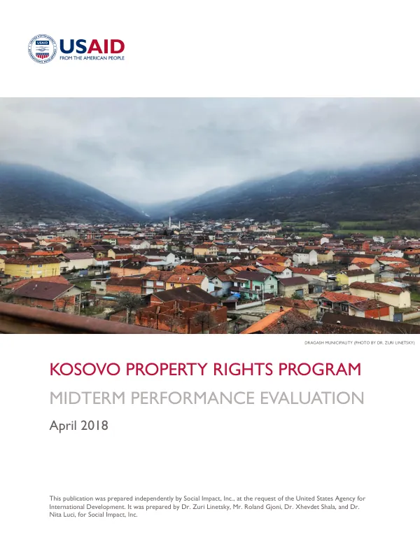 Kosovo property rights program midterm performance evaluation