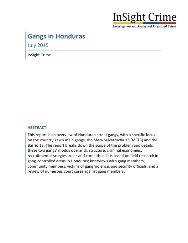 Gangs in Honduras