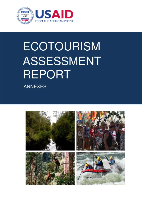 Ecotourism assessment report annexes