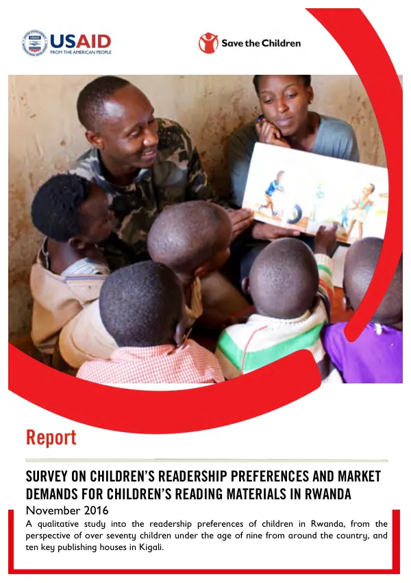 Survey on children"s readership preferences and market demands for children’s reading materials in Rwanda