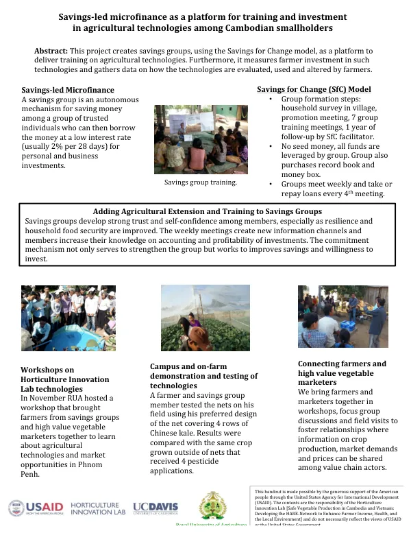 Evaluacion de impacto de línea media de la iniciativa para la consolidacion y los medios de vida mejorados : informe regional, Region Sur